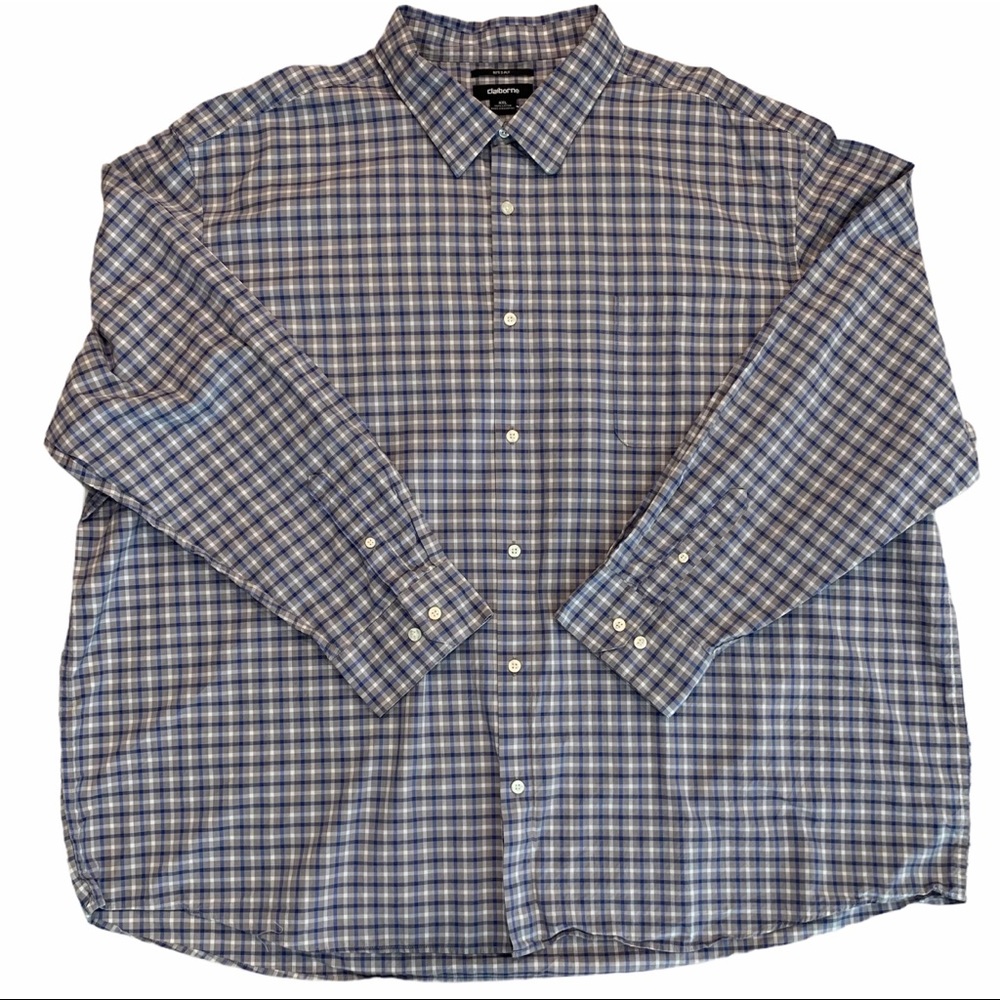 CLAIBORNE 80’s 2-Ply Long Sleeve Button Up Shirt - Picture 1 of 11
